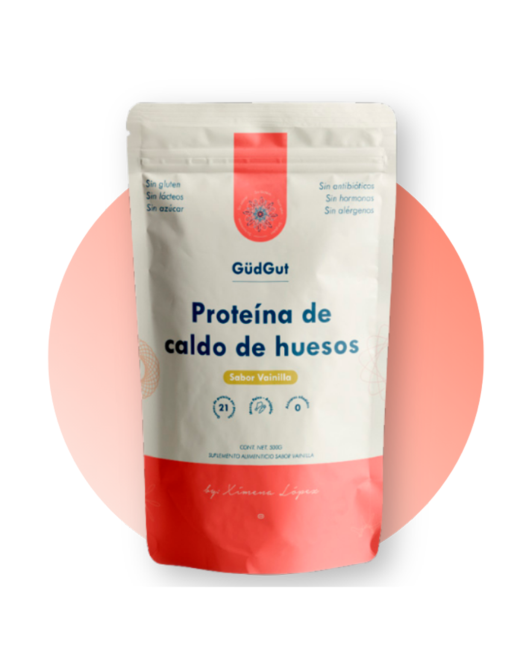 Proteína de Caldo de Hueso sabores Vainilla o Chocolate