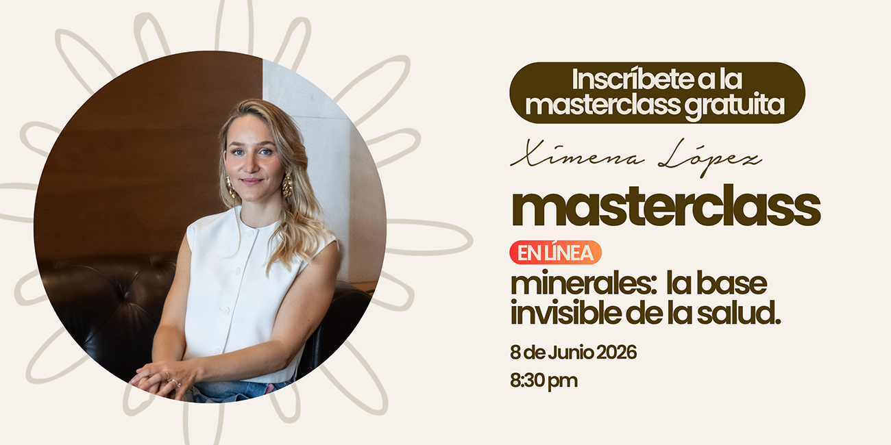 Webinar minerales: la base invisible de la salud con Ximena López