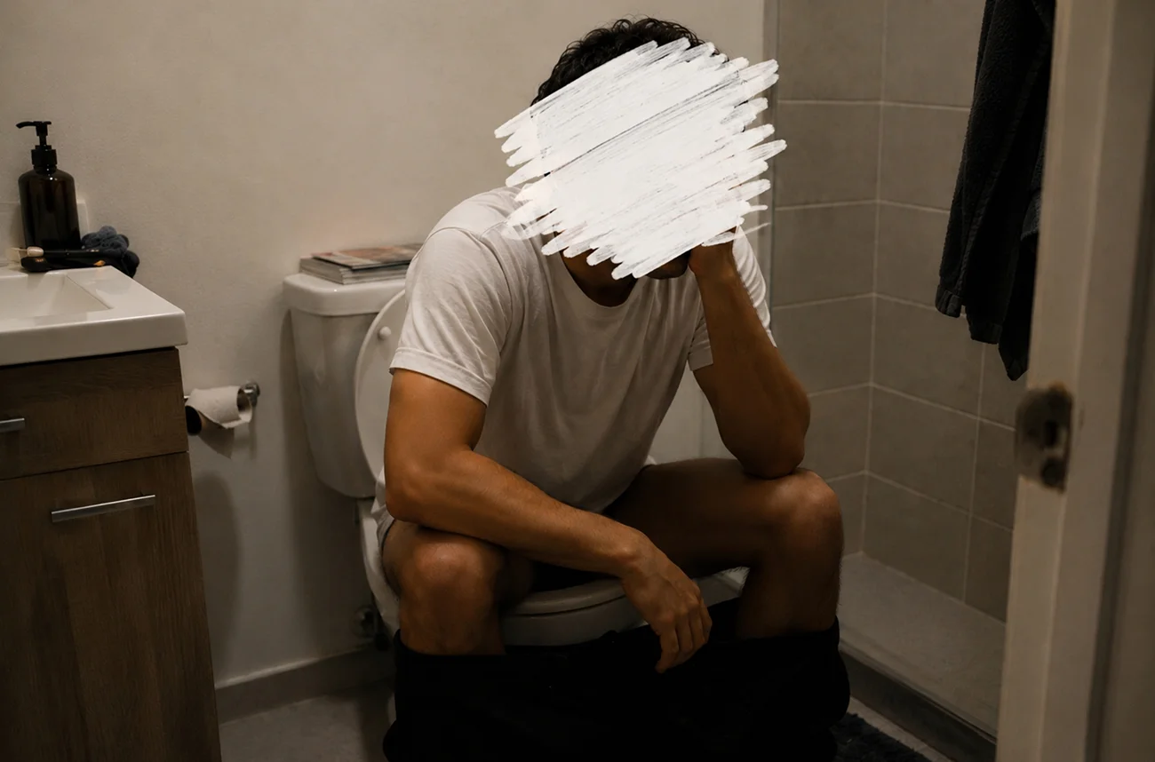 Santiago en el baño